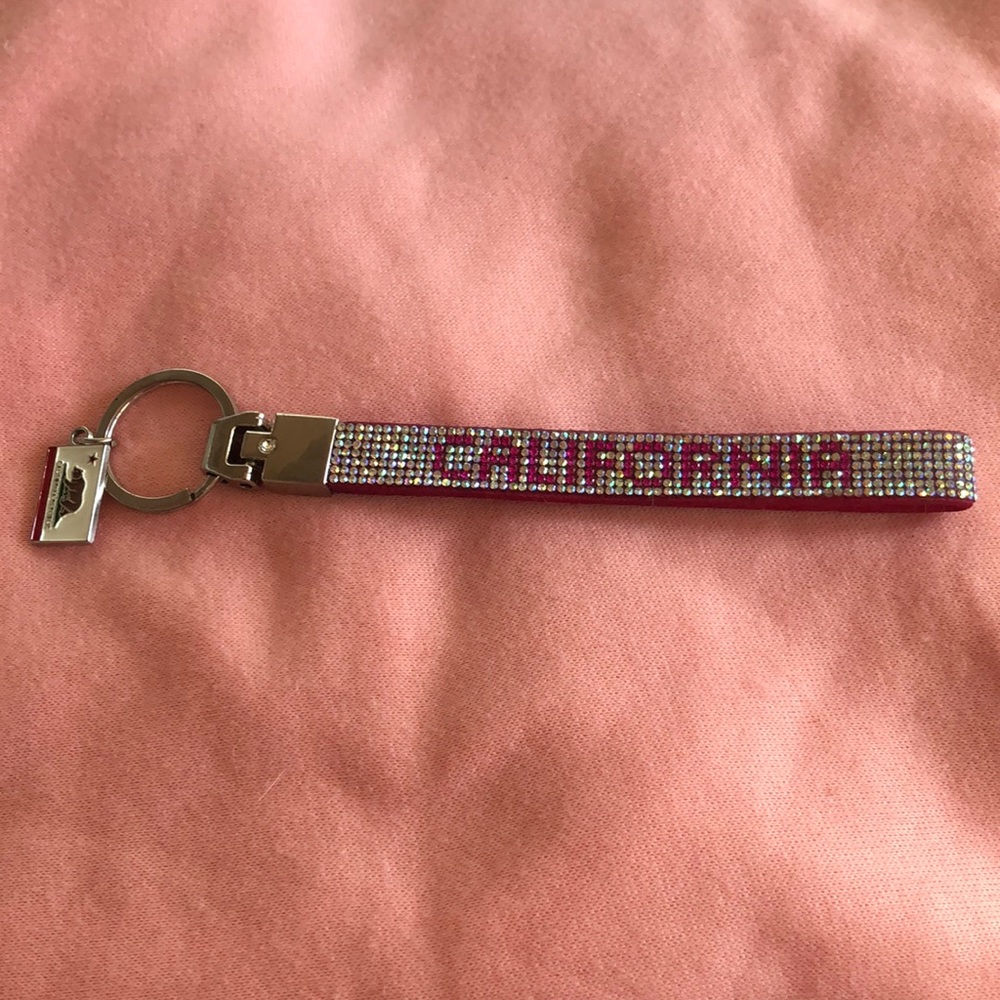 Pink cyber Y2k keychain “California”